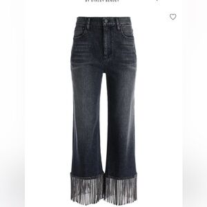 Alice + Olivia ~ Amazing Crystal Fringe Hem Jean